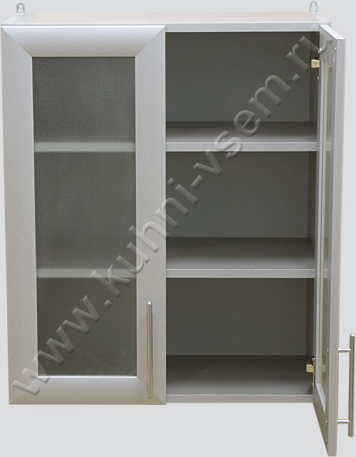 Навесная полка 600 со стеклом. Кухни эконом-класса модели «Кареглазка